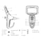 Vividia 4mm LCD Monitor Wi-Fi Flexible Joystick Articulating Borescope 1 Meter Long B-AN-DA4010 - alternate 3